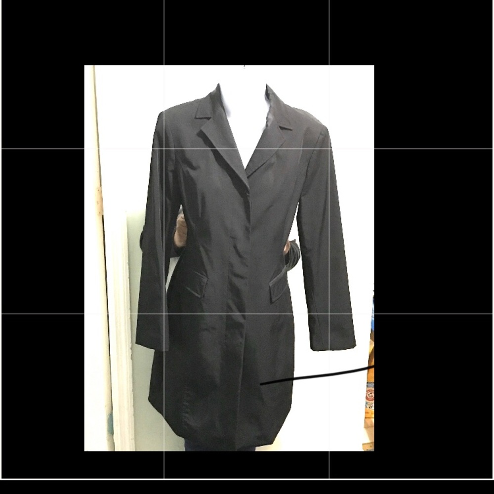 Ann Taylor black trench coat - Picture 5 of 11